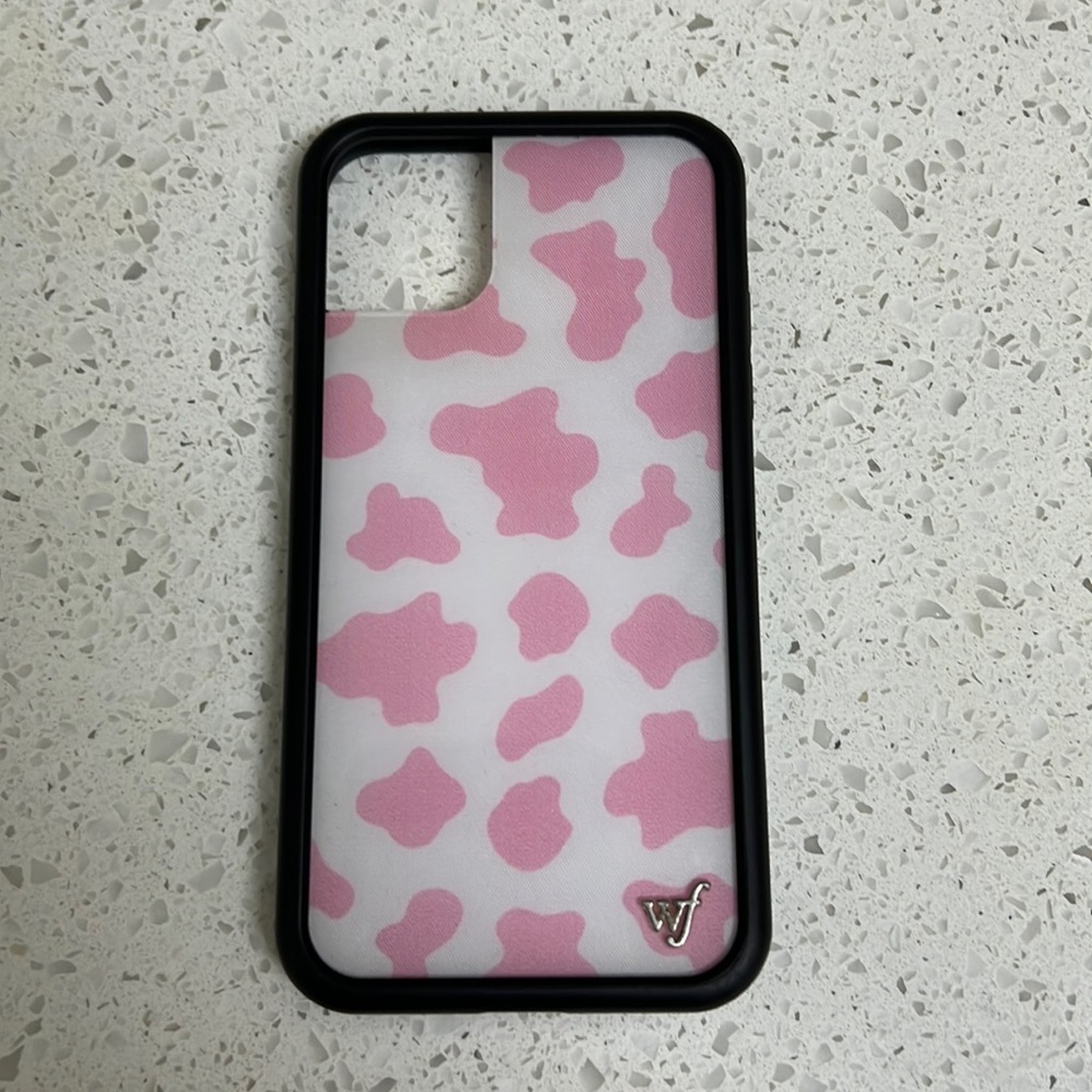 pink cow wildflower case